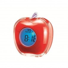 OkaeYa Apple Shaped Desktop Digital Talking Alarm Clock Temperature Display